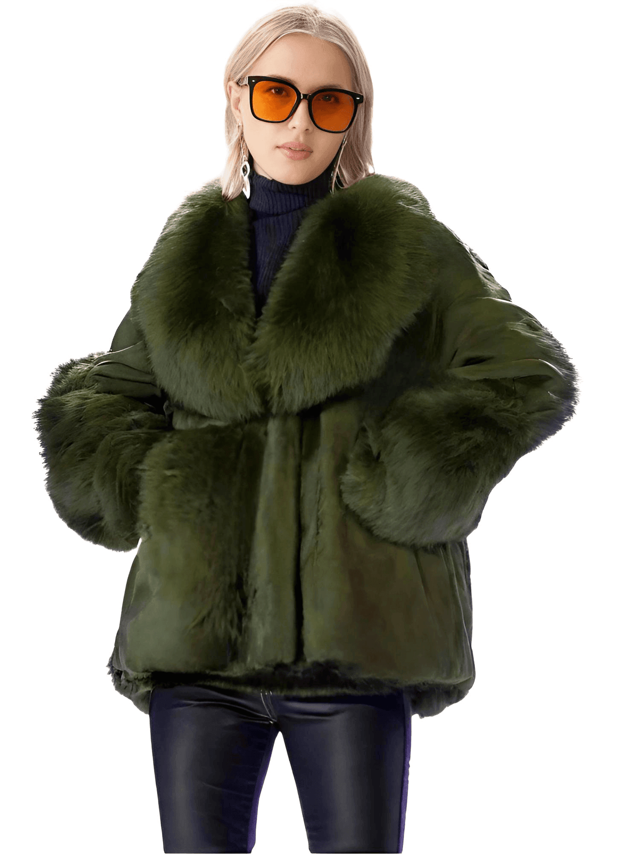 Real Rex Rabbit Fur Coat With Fox Fur Collar Women's Rabbit Fur Short Jacket Thick Warm New Fashion, Drestiny, Coats, Fur Coats, United States, USA, Canada, Australia, New Zealand, United Kingdom, UK, M, L, XL, XXL, 2XL, 3XL, XXXL, Rex Rabbit Fur Coat, Luxury Rex Rabbit Fur Coat, Buy Rex Rabbit Fur Coat, Women's Rex Rabbit Fur Coat, Rex Rabbit Fur Coat For Sale, Wine Red, Coffee Brown, Black, Slate, Olive Green, shopdrestiny.com