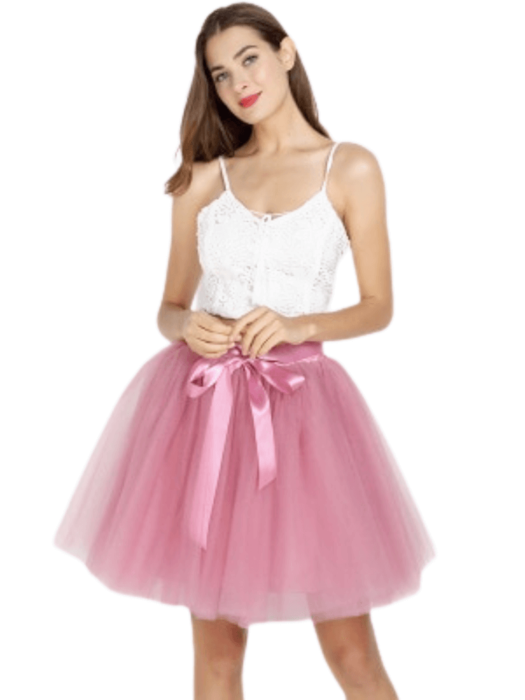 7 Layer High Waist Tutu Tulle Skirts For Women - In 22 Colors!
