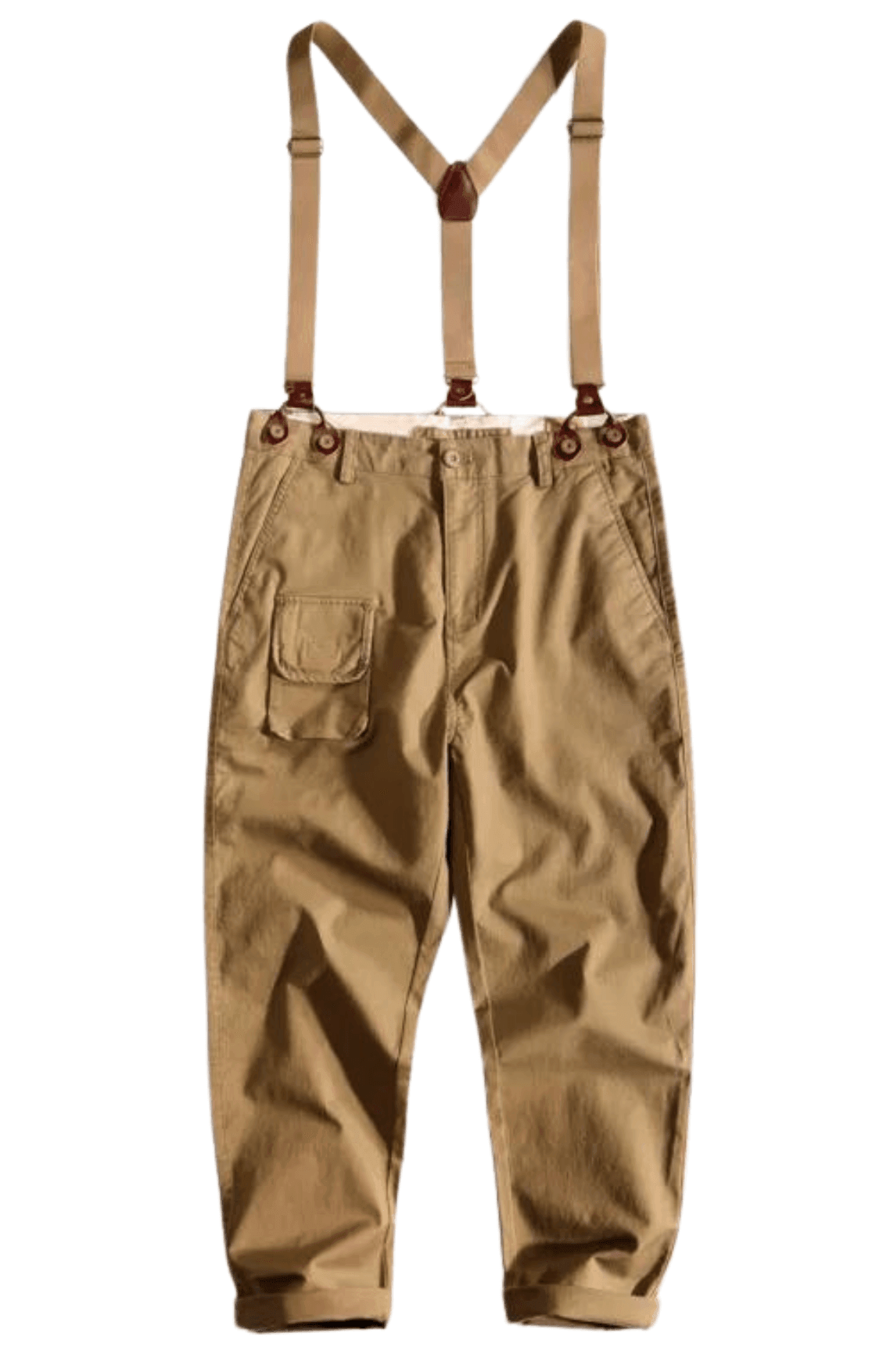 Loose Straight Leg Pants For Men With Suspenders -, Pants , Drestiny , 29, 30, 31, 32, 33, 34, 36, 38, Australia, Black, Canada, Casual Pants, Dress Pants, Khaki, New Zealand, Overalls, United Kingdom, United States , Drestiny , www.shopdrestiny.com