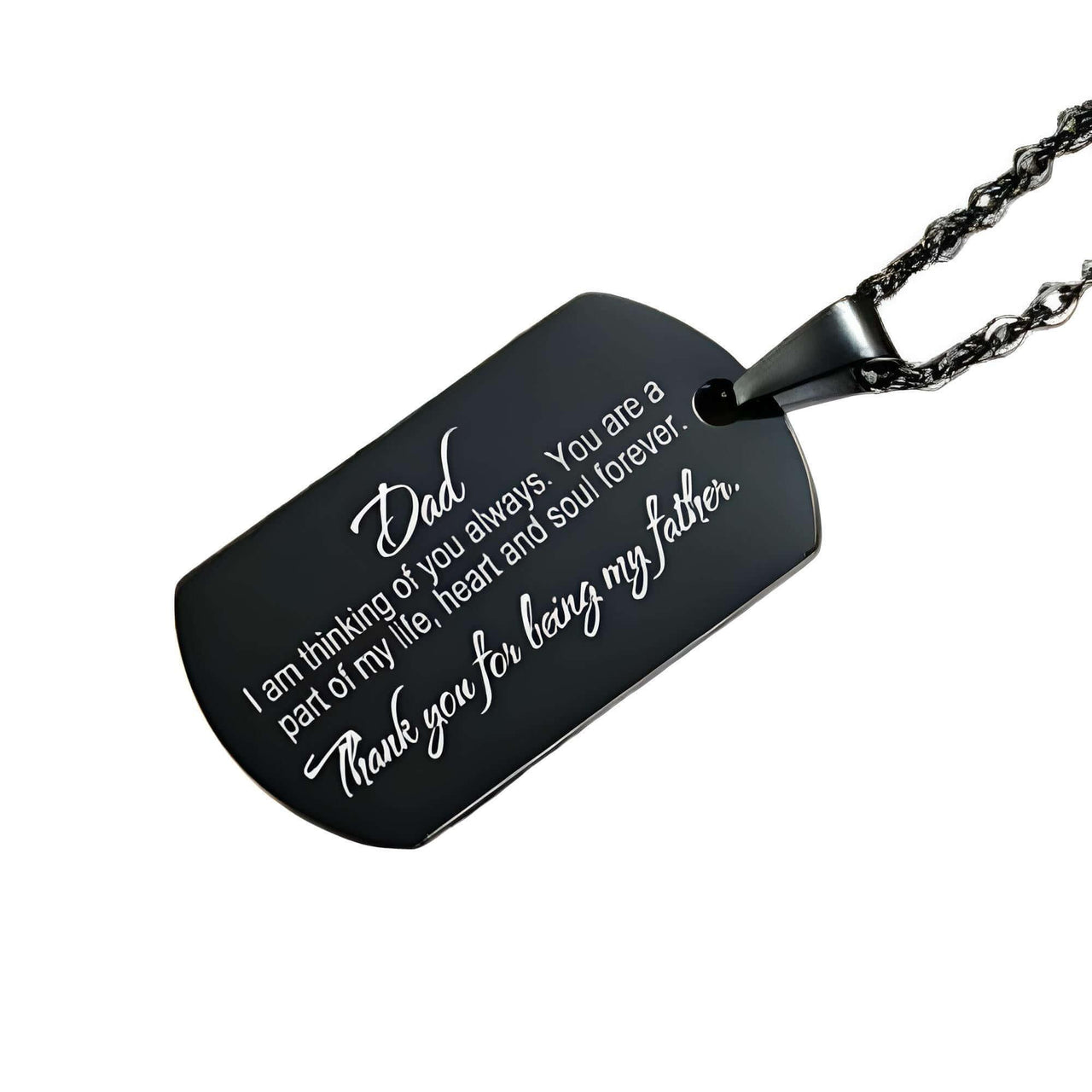 Men's Dog Tag Necklace With Free Engraving!
