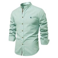 Thumbnail for Light green shirt with a small logo on a white background