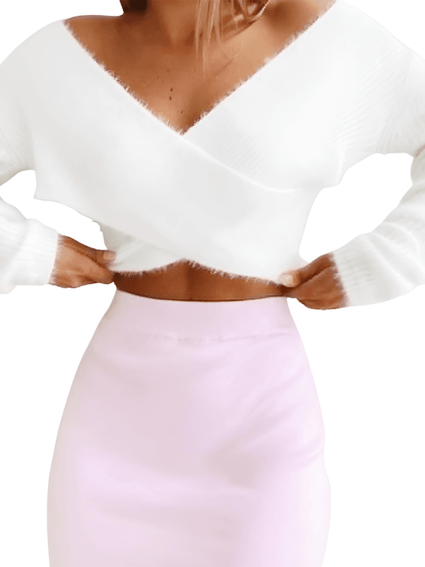 Stay cozy and stylish in the Women's Fluffy Crop Sweater from Drestiny! Enjoy free shipping and let us cover the tax. Save up to 50% off now!