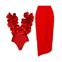 Thumbnail for 2Pcs Bathing Suit Sets -, Swimwear , Drestiny , Australia, Bikinis, Black, Blue, Cover Ups, Deep Pink, Fuchsia, Hot Pink, L, M, One Piece Swimwear, Pink, Red, S, Sets, Skirt Sets, Skirts, Strapless, United Kingdom, United States, White , Drestiny , www.shopdrestiny.com