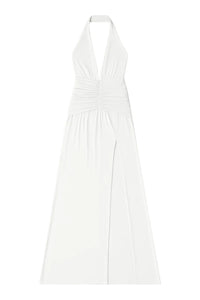Thumbnail for White halter neck dress on a white background