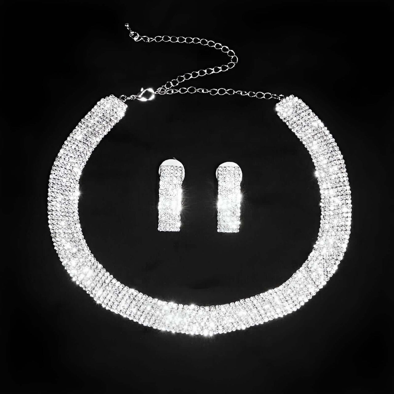 Women's Luxury Classic Jewelry Set -, Jewelry Sets , Drestiny , Australia, Canada, Earrings, Gender_Women, Necklaces, New Zealand, Sets, United Kingdom, United States, White , Drestiny , www.shopdrestiny.com