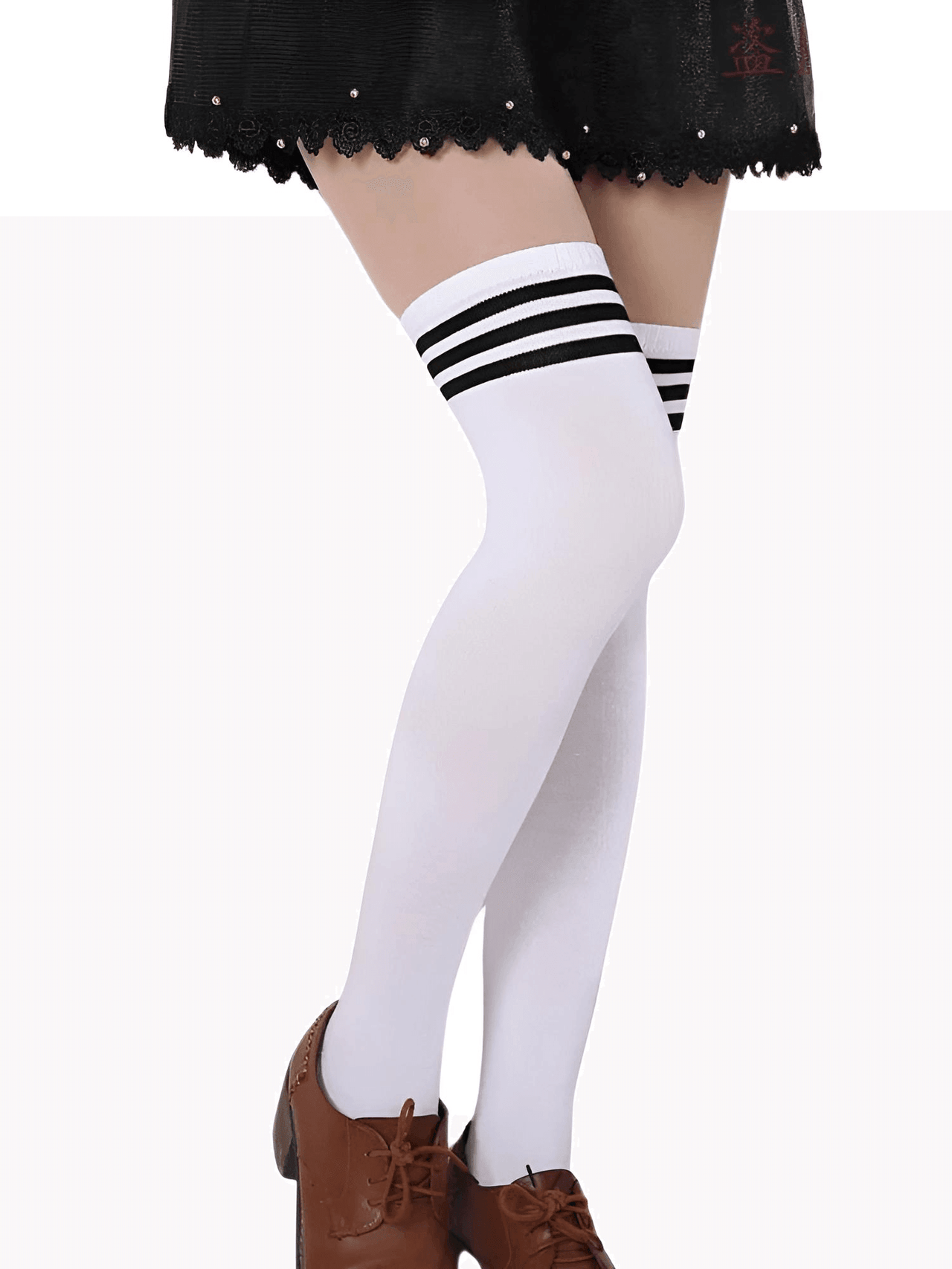 Women's Over Knee Thigh High Socks -, Socks , Drestiny , Australia, Black, Canada, Gender_Women, New Zealand, Socks, United Kingdom, United States, White , Drestiny , www.shopdrestiny.com