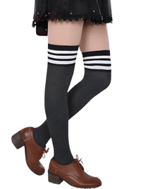 Thumbnail for Women's Over Knee Thigh High Socks -, Socks , Drestiny , Australia, Black, Canada, Gender_Women, New Zealand, Socks, United Kingdom, United States, White , Drestiny , www.shopdrestiny.com