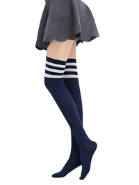 Thumbnail for Women's Over Knee Thigh High Socks -, Socks , Drestiny , Australia, Black, Canada, Gender_Women, New Zealand, Socks, United Kingdom, United States, White , Drestiny , www.shopdrestiny.com