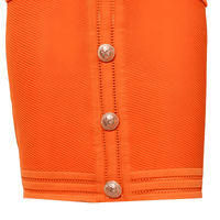 Thumbnail for Women's Short-Sleeved V-Neck Mini Dress, Drestiny, Mini Dresses, Short Sleeves, S, M, L, XL, United States, USA, Canada, Australia, New Zealand, United Kingdom, UK, Teal, Dark Olive Green, Black, Deep Pink, White, Orange, Red, Purple, Yellow, Khaki, v-neck mini dress, V-neck mini dress orange, shopdrestiny.com