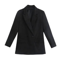 Thumbnail for Black oversized blazer on a white background