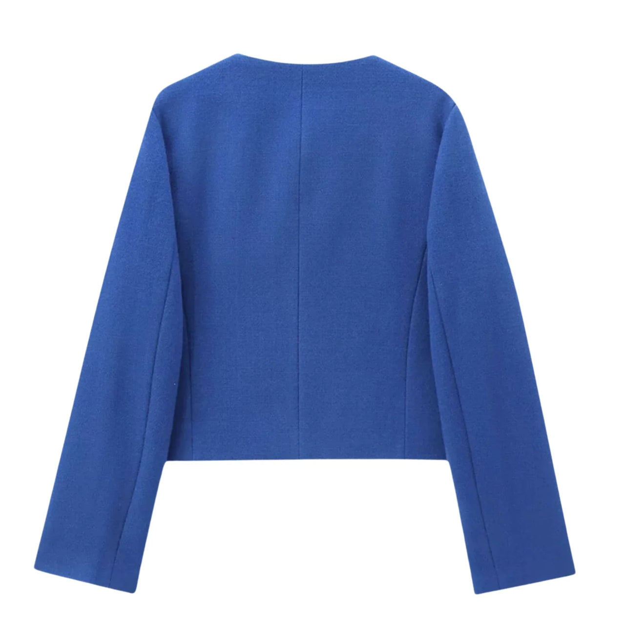 Blue jacket on a white background