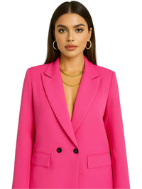 Thumbnail for Office Chic Women's Double Breasted Blazer - In 16 Colors!