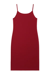 Thumbnail for Wine red slip dress on a white background