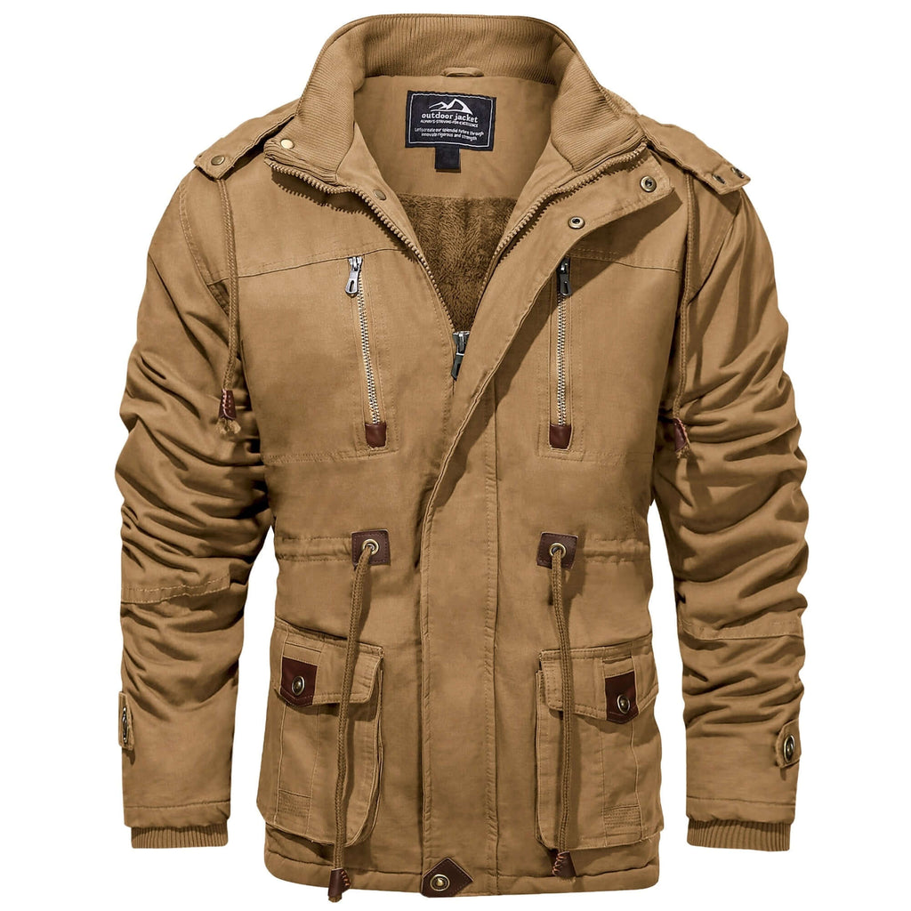 Shop Now & Get Free Shipping + We'll Pay The Tax! Warm and cozy fleece lined coats will keep you toasty in the cold weather. Made from a cotton blend and fleece
