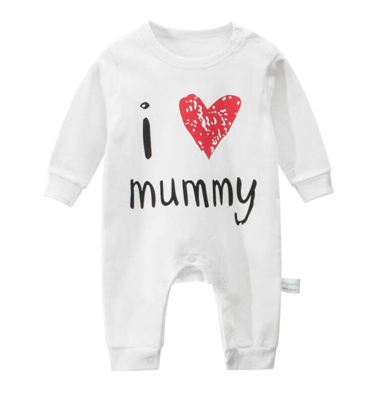Unisex Long Sleeve Cotton I love mummy Pajamas: Shop Drestiny for cozy one-piece sleepwear for baby. Enjoy free shipping and let us cover the taxes! Save up to 50% for a limited time.