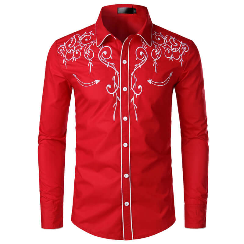 Cowboy shirts are an essential piece of a man's wardrobe. Western Cowboy Shirt Men made of soft cotton is a must-have in any wardrobe. Dress them up or down.