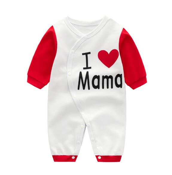 Unisex Long Sleeve Cotton I love mama Pajamas: Shop Drestiny for cozy one-piece sleepwear for baby. Enjoy free shipping and let us cover the taxes! Save up to 50% for a limited time.