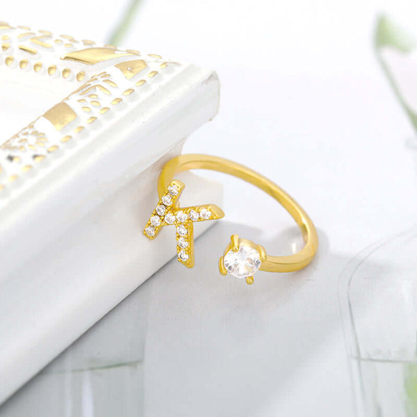 Shop Now & Get Free Shipping + We'll Pay The Tax! This Initial A-Z Letter Ring is the perfect way to personalize any look. The ring can be ordered in any letter