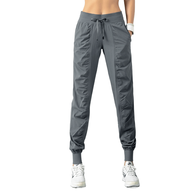 Shop Now & Get Free Shipping + We'll Pay The Tax! Drawstring Running Sport Joggers are ideal for any sporty lady! Cute feminine design. Great for any workout!