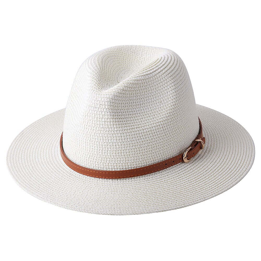 Stylish Off White Panama straw hat from Drestiny. Free shipping + tax covered. Seen on FOX, NBC, CBS. Save up to 50% now!