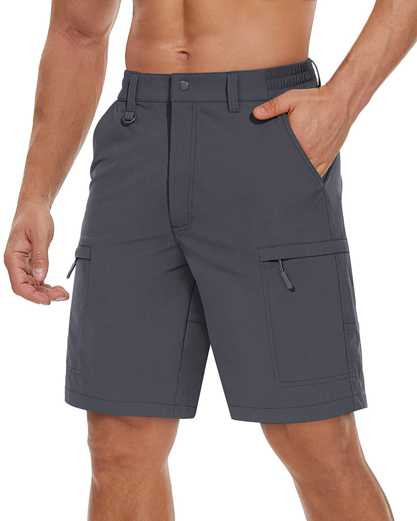Men's Quick Dry Dark Grey Cargo Shorts