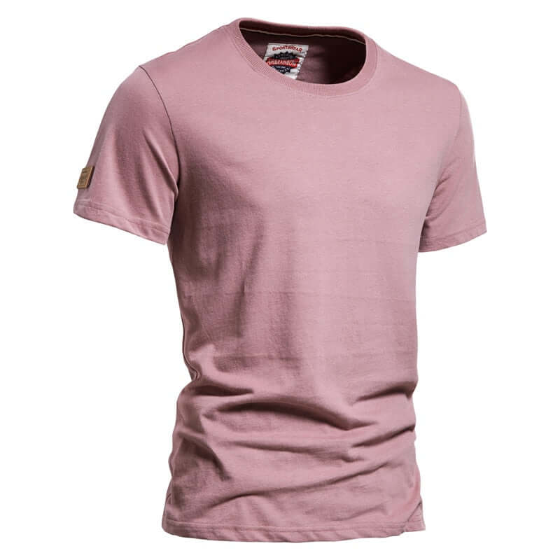 Shop Now & Get Free Shipping + We'll Pay The Tax! The Casual O-neck T-Shirt Men is a slim-fitting trendy T-shirt for men. Short sleeves and made of 100% cotton.