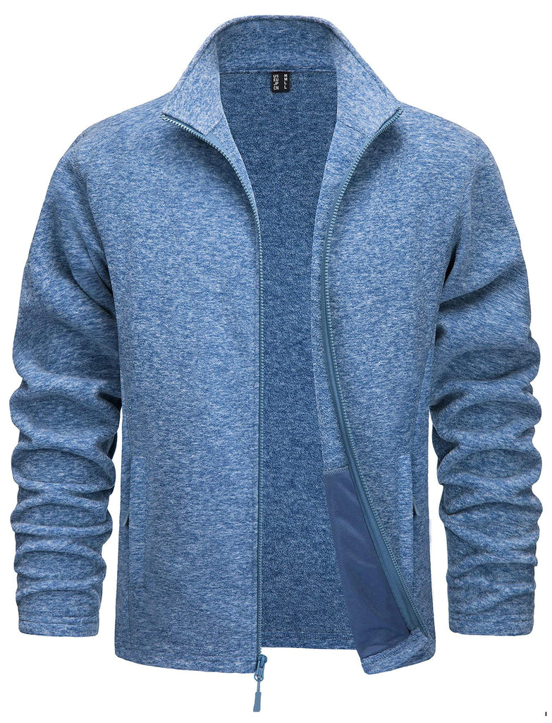 Men's Lightweight Full Zip Fleece Jackets - In 16 Colors!