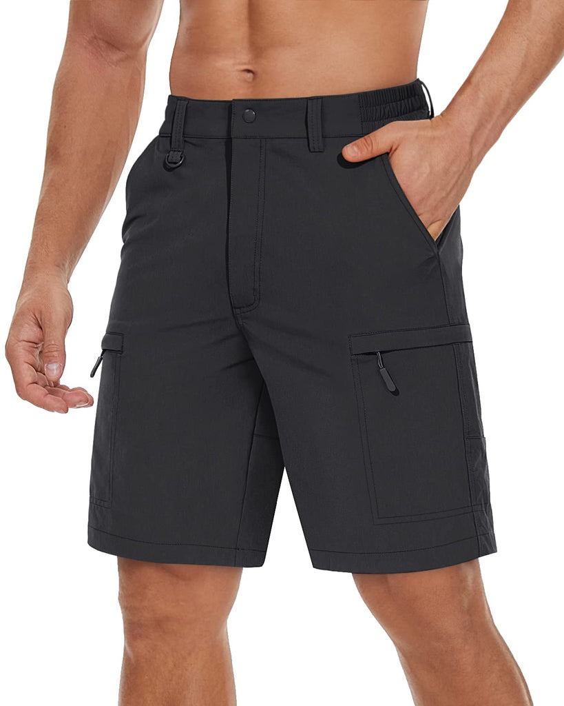 Men's Quick Dry Black Cargo Shorts