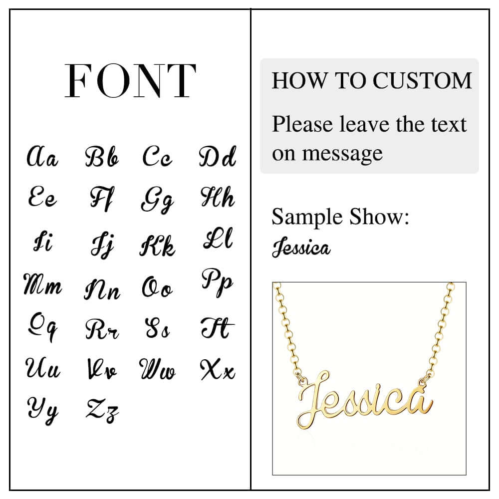 925 Sterling Silver Personalized Nameplate Letter Necklace 3494