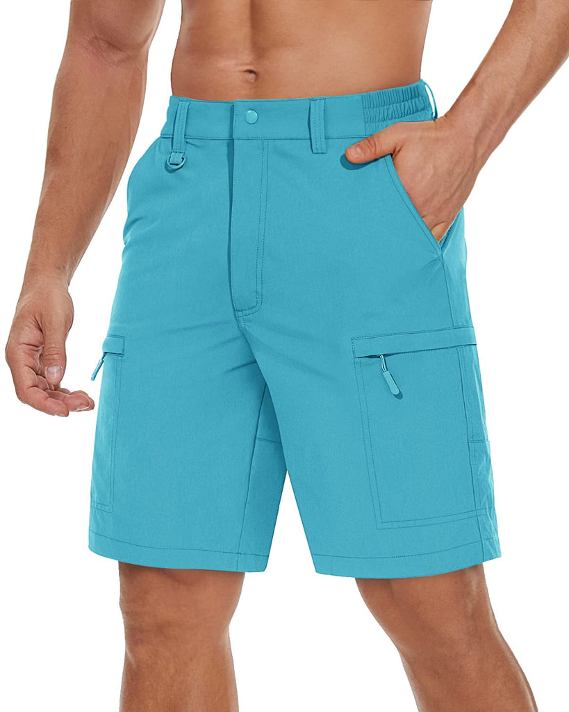 Men's Quick Dry Ice Blue Cargo Shorts