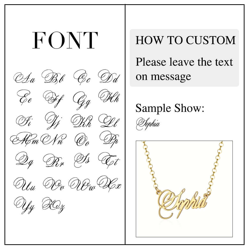 925 Sterling Silver Personalized Nameplate Letter Necklace 3725