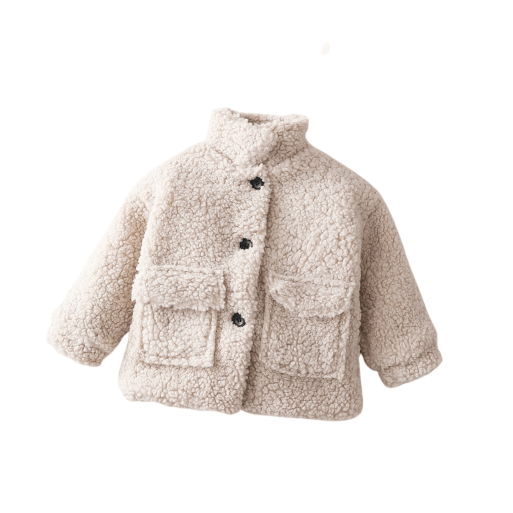 Shop Now & Get Free Shipping + We'll Pay The Tax! Sheep wool like coat is so nice for any baby. Soft warm fabric will keep baby warm. Trendy and functional.