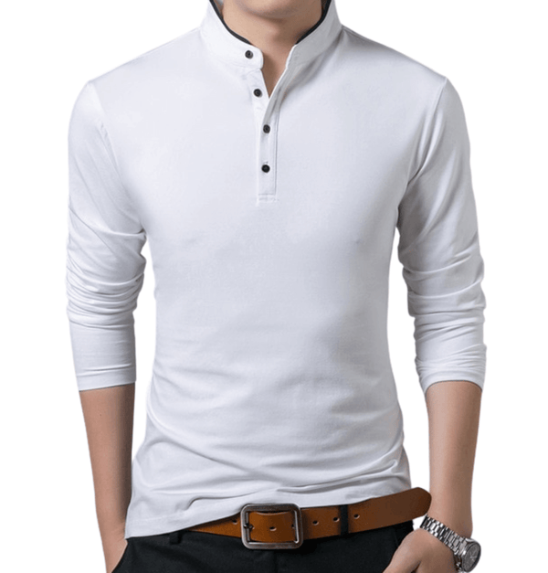 Stylish men's full sleeve white cotton shirt on sale at Drestiny. Enjoy free shipping and let us cover the tax! Save up to 50%.