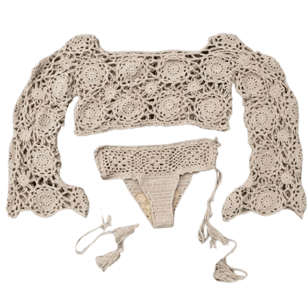 Boho Crochet Bikini Set For Women