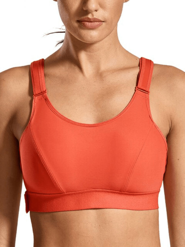 Women's Front Adjustable Wire-Free High Impact Full Support Sports Bra