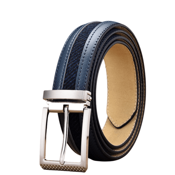 Drestiny-Dark Blue-High Quality Genuine Leather + Canvas Belt