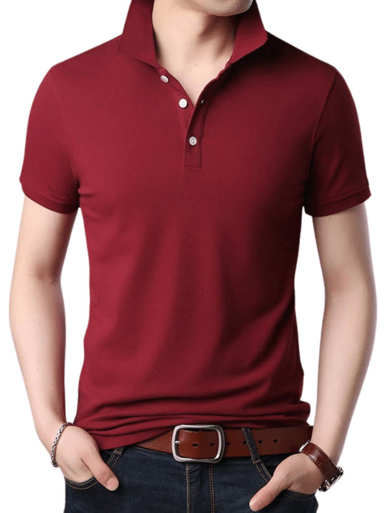 Short Sleeve 100% Cotton Polo Shirts For Men