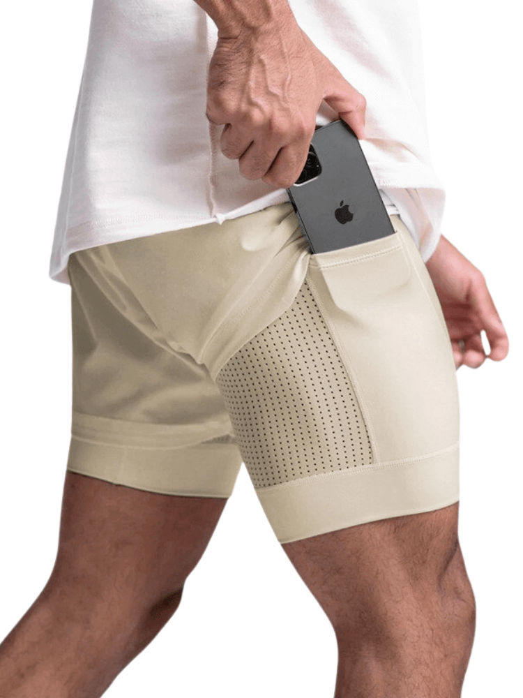 Men's Khaki Sport Shorts