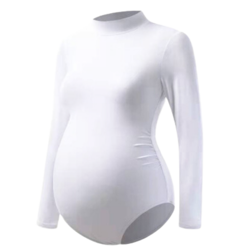 Women's Maternity Bodysuit - Now in Tan & White!