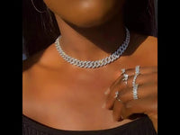 Sparkling women's high fashion necklace with icy details. Shop Drestiny for up to 50% off, free shipping, and tax covered!