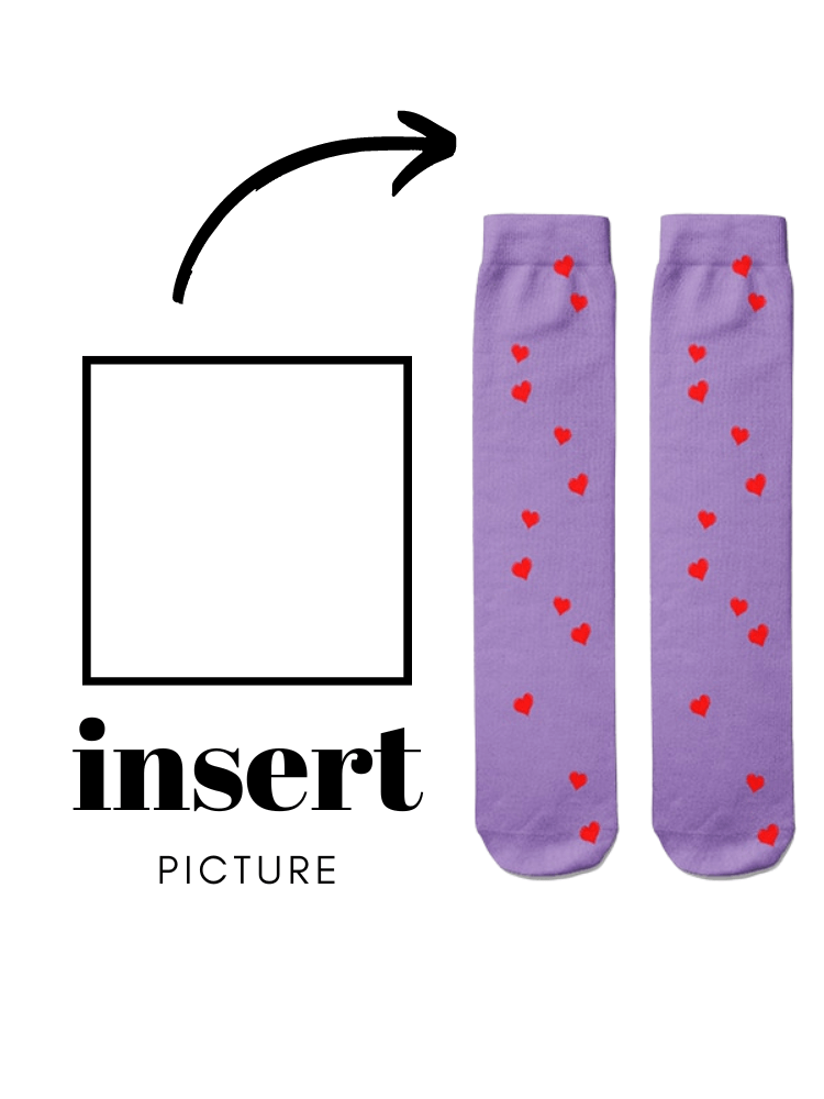 Shop Now & Get Free Shipping + We'll Pay The Tax! A personalized pair of socks is a fun and easy way to make someone feel special. Can be printed with any photo