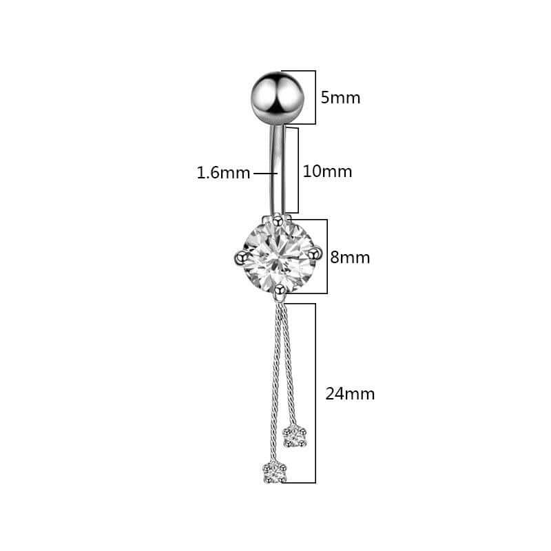 Women's 316L Surgical Steel Belly Piercing Jewelry -, Body Jewelry , Drestiny , Australia, Body Jewelry, Canada, Gender_Women, Gold, New Zealand, Silver, United Kingdom, United States, White , Drestiny , www.shopdrestiny.com