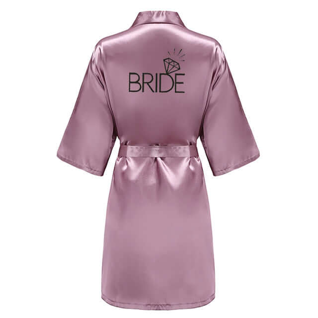 Elevate your wedding party with purple satin kimono robes from Drestiny. Enjoy free shipping and tax covered. Limited time offer - save up to 50%!