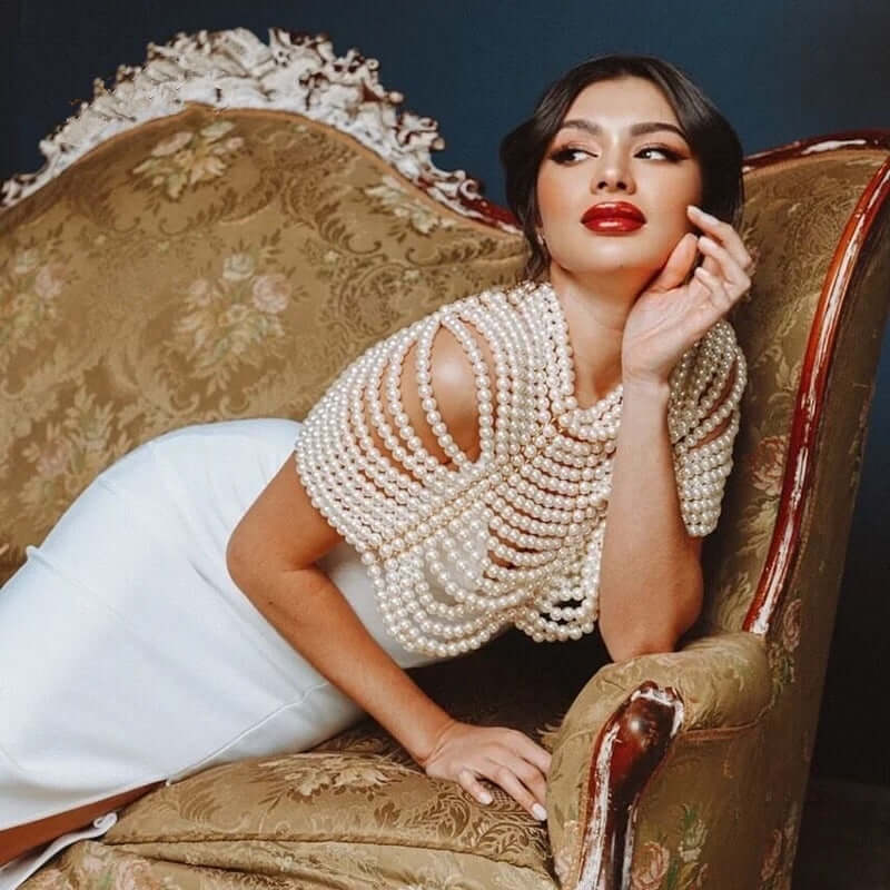 Women's Gorgeous Pearl Shawl