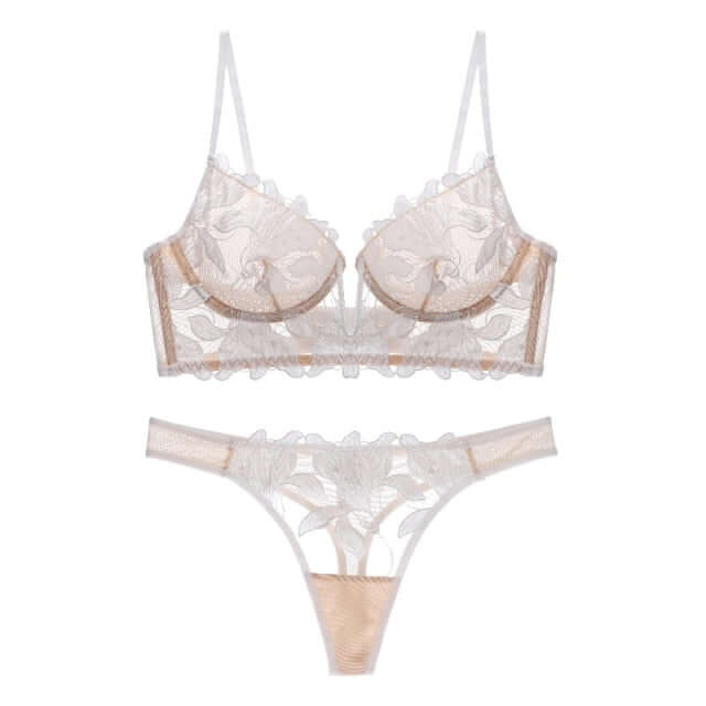 Discover the allure of the Women's Sexy Deep V White Push Up Bra & White Panties Set. Shop at Drestiny today and enjoy free shipping! Say goodbye to taxes, as we'll take care of them. Hurry, save up to 50% off!