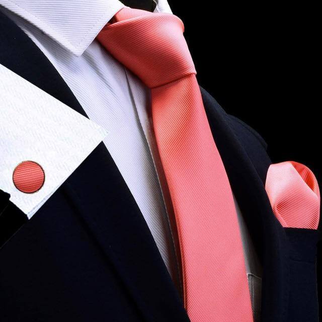 Men's Silk Tie & Pocket Square - Complete your sophisticated look with this luxurious set. Includes matching cufflinks. Shop now and enjoy free shipping. Limited time offer, save up to 50%!