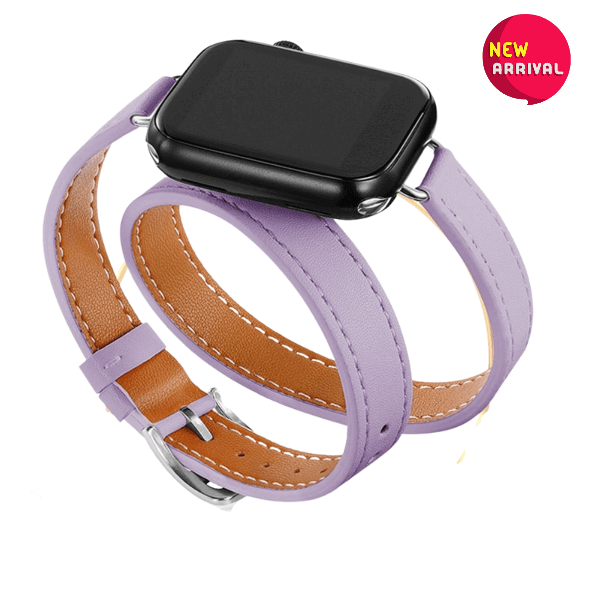 Double Tour Leather Strap Apple Watch -, Watch Bands , Drestiny , Australia, Black, Blue Grey, Brown, Canada, Coffee, Dark Blue, Dark Green, Deep Pink, Gender_Men, Gender_Women, Grey, New Zealand, Orange, Purple, Sky Blue, United Kingdom, United States, Watch Bands, White, Wine Red, Yellow , Drestiny , www.shopdrestiny.com