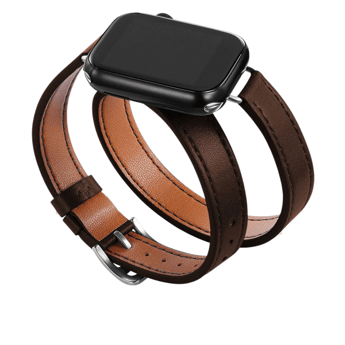 Double Tour Leather Strap Apple Watch -, Watch Bands , Drestiny , Australia, Black, Blue Grey, Brown, Canada, Coffee, Dark Blue, Dark Green, Deep Pink, Gender_Men, Gender_Women, Grey, New Zealand, Orange, Purple, Sky Blue, United Kingdom, United States, Watch Bands, White, Wine Red, Yellow , Drestiny , www.shopdrestiny.com