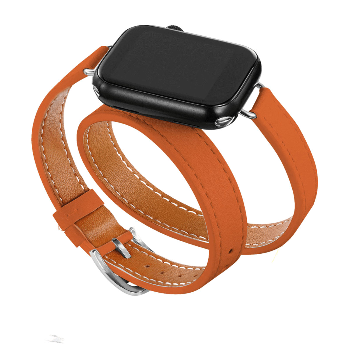 Double Tour Leather Strap Apple Watch -, Watch Bands , Drestiny , Australia, Black, Blue Grey, Brown, Canada, Coffee, Dark Blue, Dark Green, Deep Pink, Gender_Men, Gender_Women, Grey, New Zealand, Orange, Purple, Sky Blue, United Kingdom, United States, Watch Bands, White, Wine Red, Yellow , Drestiny , www.shopdrestiny.com