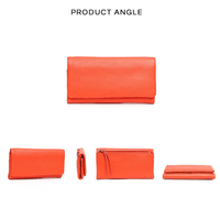 Thumbnail for Women's Genuine Leather Long Wallet For Women -, Wallet , Drestiny , Australia, Black, Canada, FR, Lime, New Zealand, Orange, Pink, Purple, United Kingdom, United States, Wallets , Drestiny , www.shopdrestiny.com